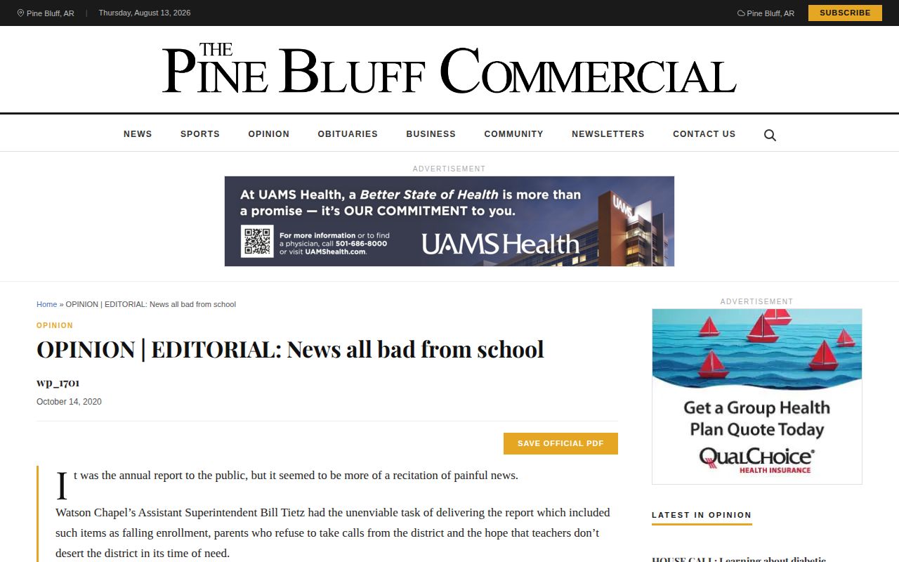 Lincoln County arrest news on the Pine Bluff Commercial regional news page